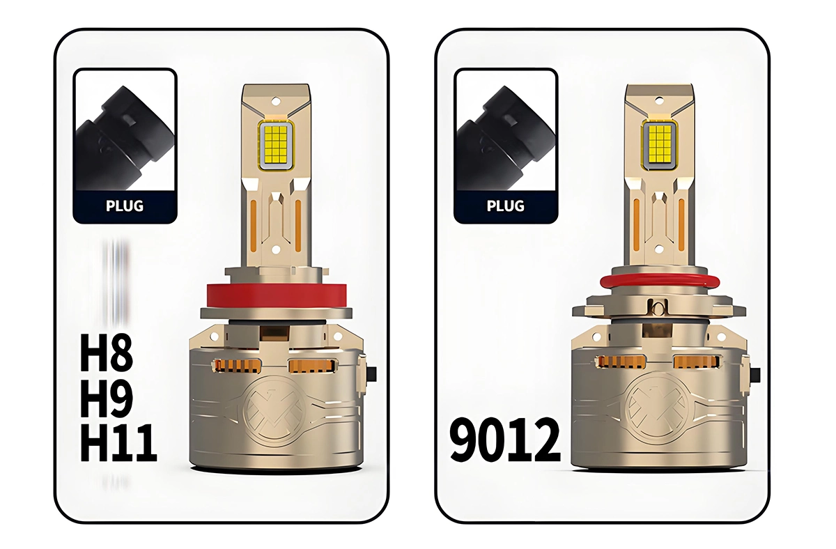 Super Bright 6-Copper-Tube Automotive LED Headlights
