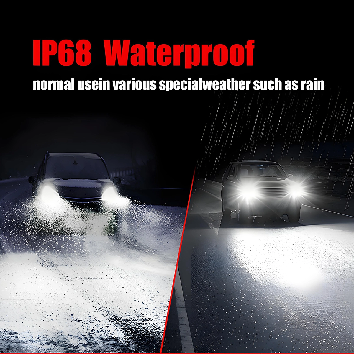High-Power LED Automotive Laser Headlights
